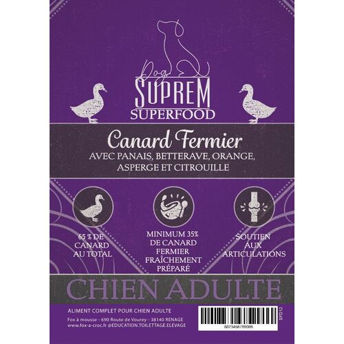 ADULTE CANARD FERMIER