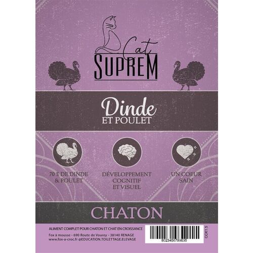 CHATON DINDE POULET