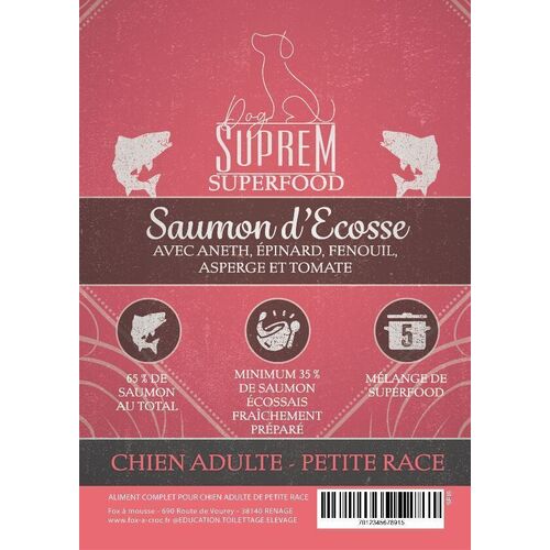 ADULTE PETITE RACE SAUMON D'ECOSSE