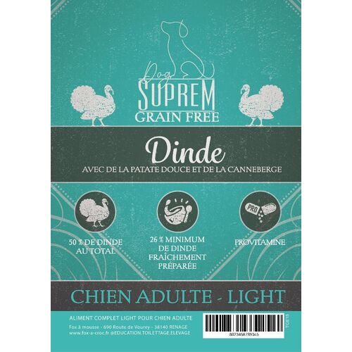 ADULTE LIGHT DINDE