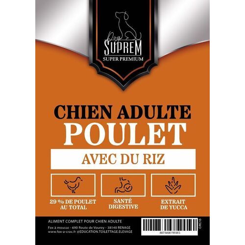 CHIEN ADULTE POULET