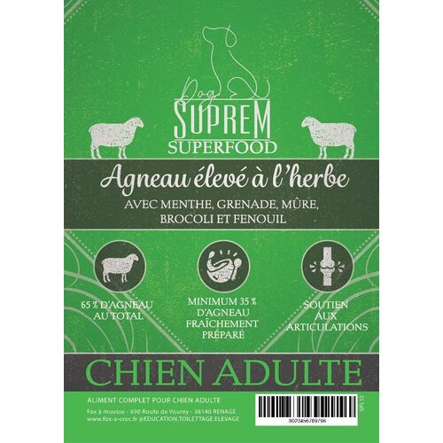 ADULTE AGNEAU ELEVE &agrave; L'HERBE